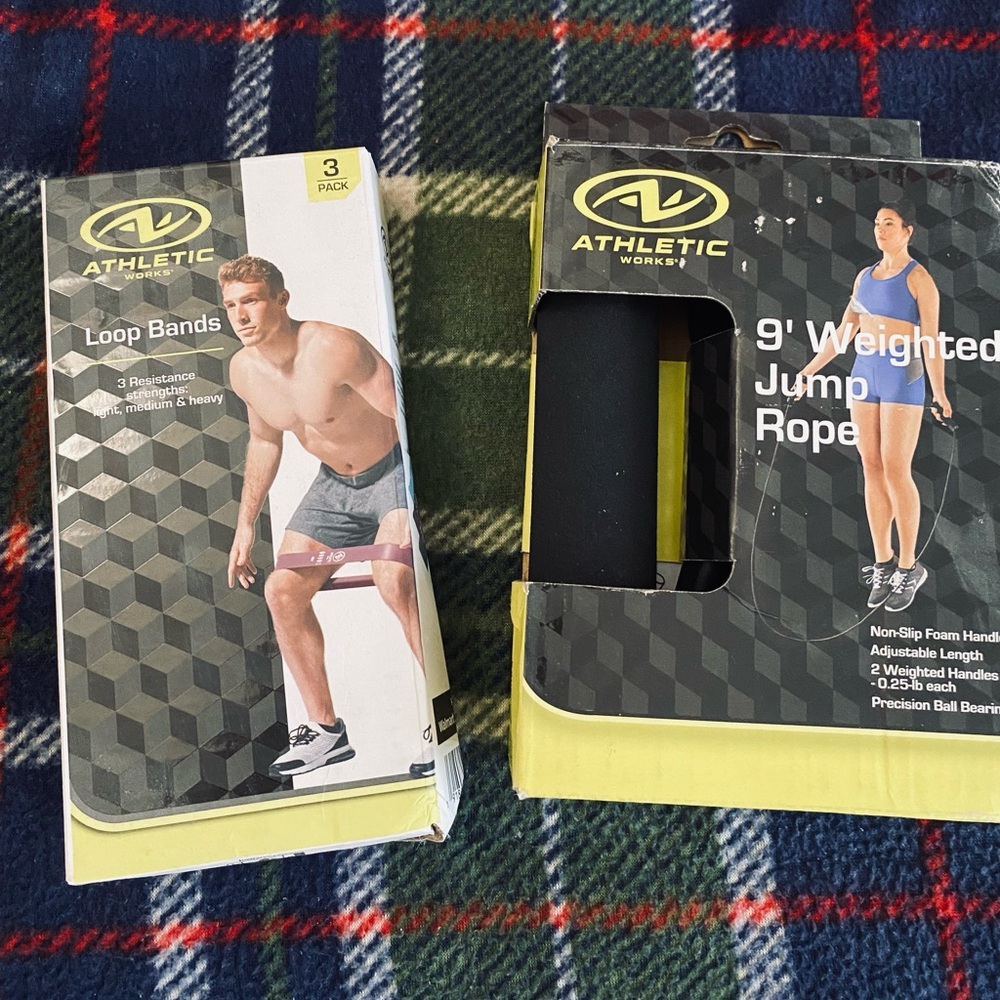 Athletic Works Loop Bands and 9” Weighted Jumprope